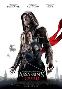 Movie Poster ASSASSIN'S CREED 2 Sided ORIGINAL Advance 27x40 MICHAEL  FASSBENDER